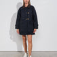 Parka donna con colletto a risvolto e chiusura con zip