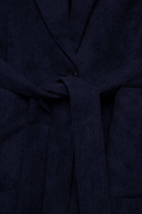 Blazer in velluto a coste con cintura