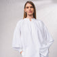 Blusa con maniche a palloncino