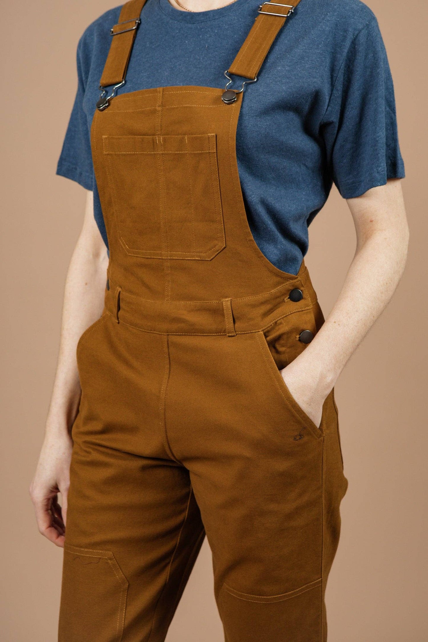 Tuta Utility Tobin in Tela Marrone
