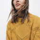 Maglione strutturato in maglia con girocollo