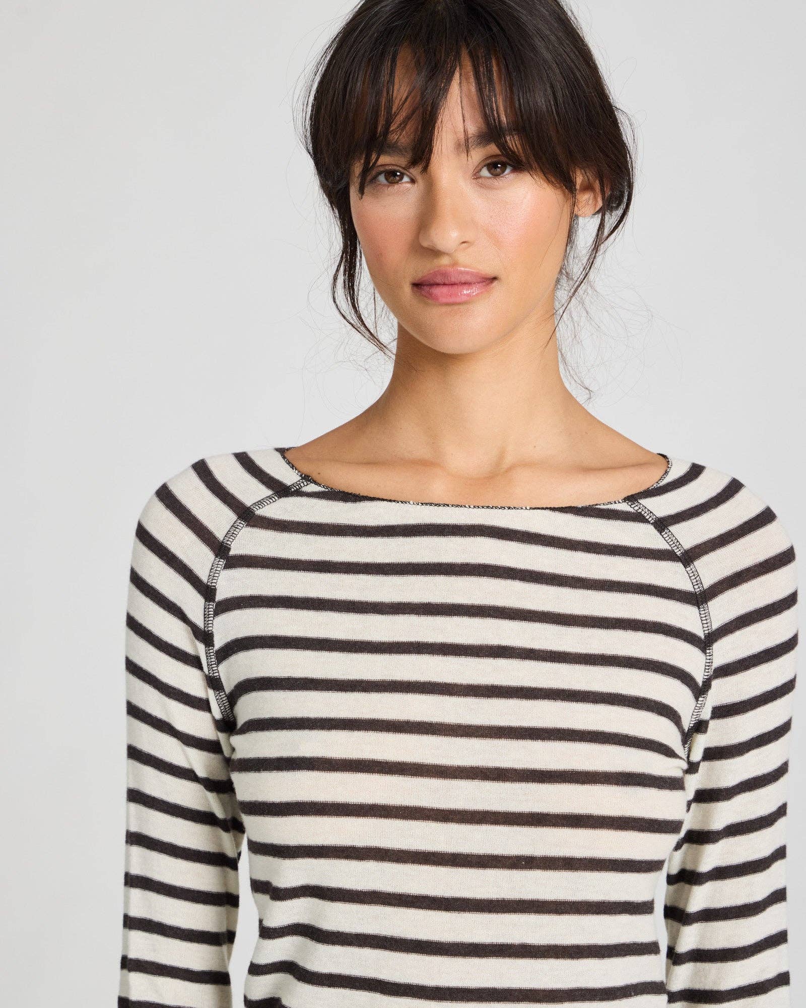 Top a righe in lana Amalie