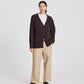 Cardigan in lana d’agnello Edith con scollo a V