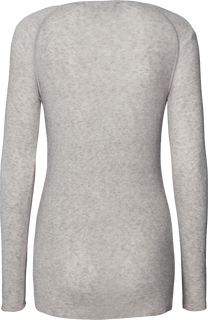 Maglia Amalie in lana grigio chiaro mélange