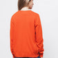 Cardigan in maglia rasata con bottoni a contrasto