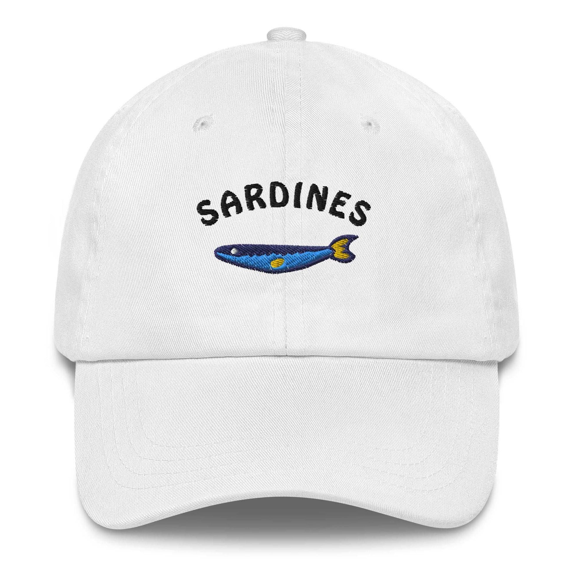 Cappellino da baseball in cotone con ricamo Sardines
