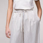Pantaloni palazzo a righe con coulisse