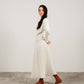 Maglione dolcevita corto in misto cashmere con polsini risvoltati