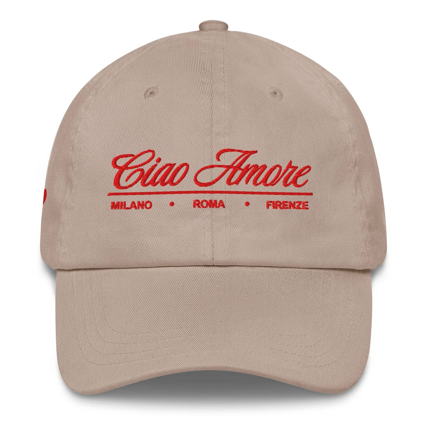 Cappellino da baseball ricamato Ciao Amore