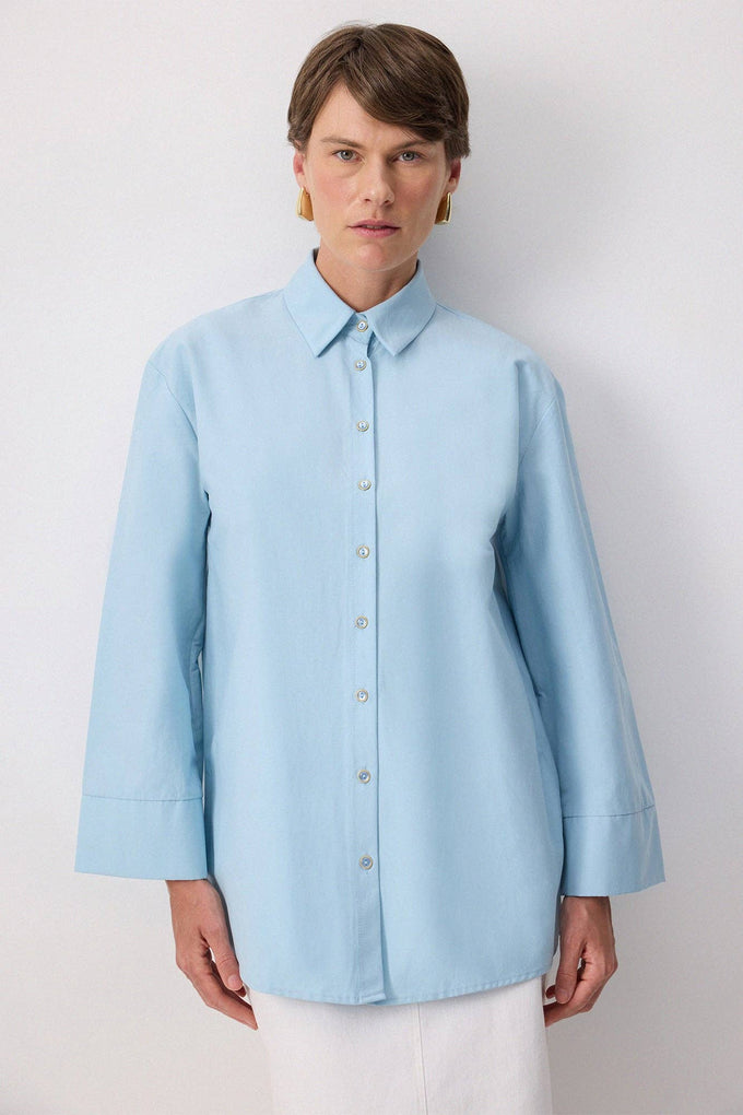 Camicia oversize con maniche a kimono