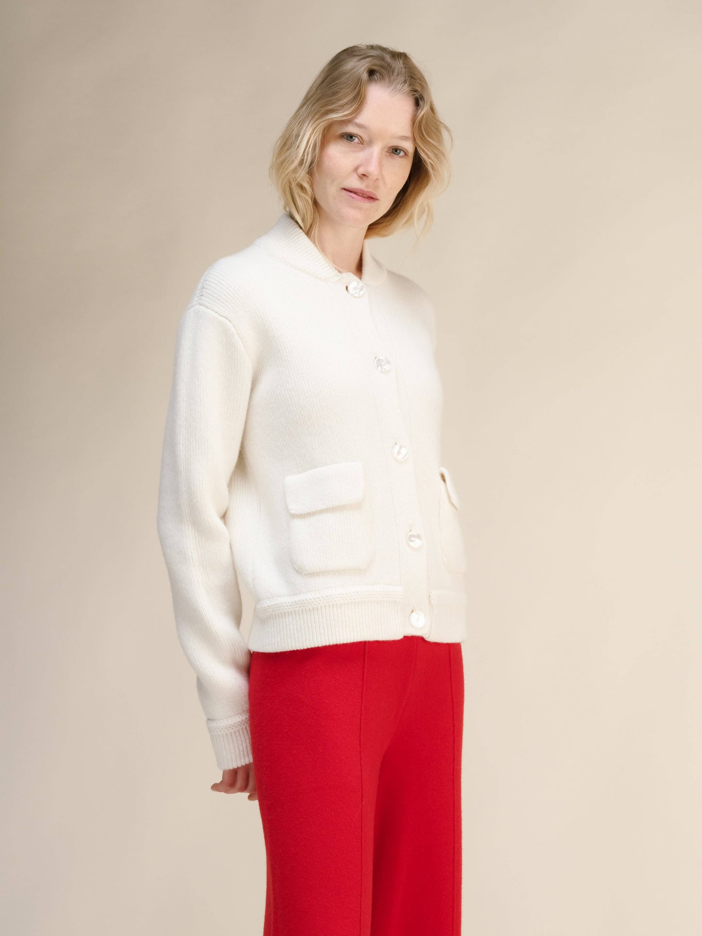 Giacca bomber in misto cashmere