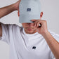 Cappellino dad hat azzurro cielo con logo elefante ricamato