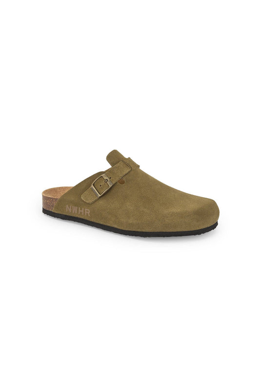Zoccoli verdi in suede NWHR