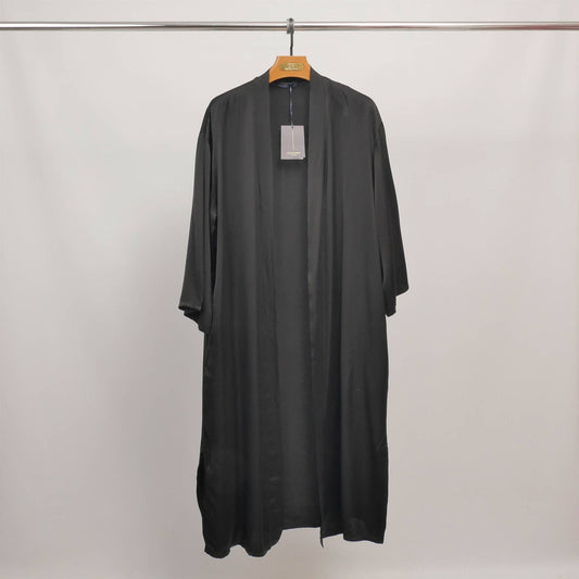 Kimono lungo fluido in raso