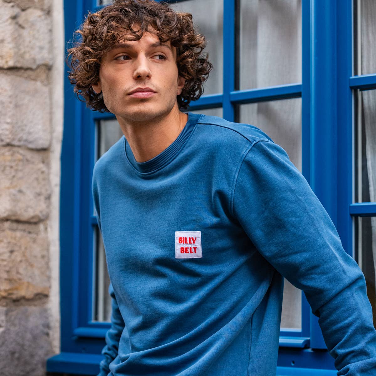 Felpa unisex Billyclub blu navy in cotone biologico