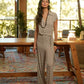Tuta jumpsuit con stampa geometrica