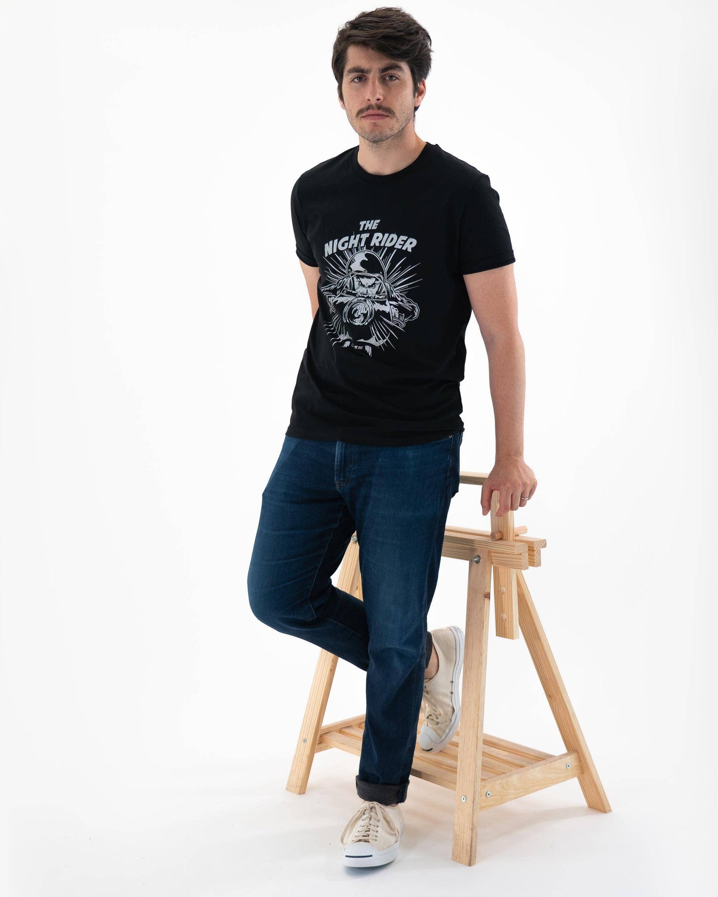 T-shirt Night Rider in cotone biologico
