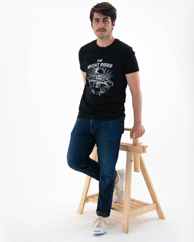 T-shirt Night Rider in cotone biologico