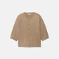 Cardigan in maglia rasata con maniche a tre quarti