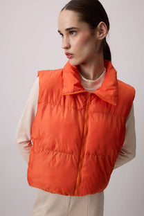 Gilet imbottito con zip