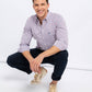 Camicia uomo a quadri multicolore in cotone mix