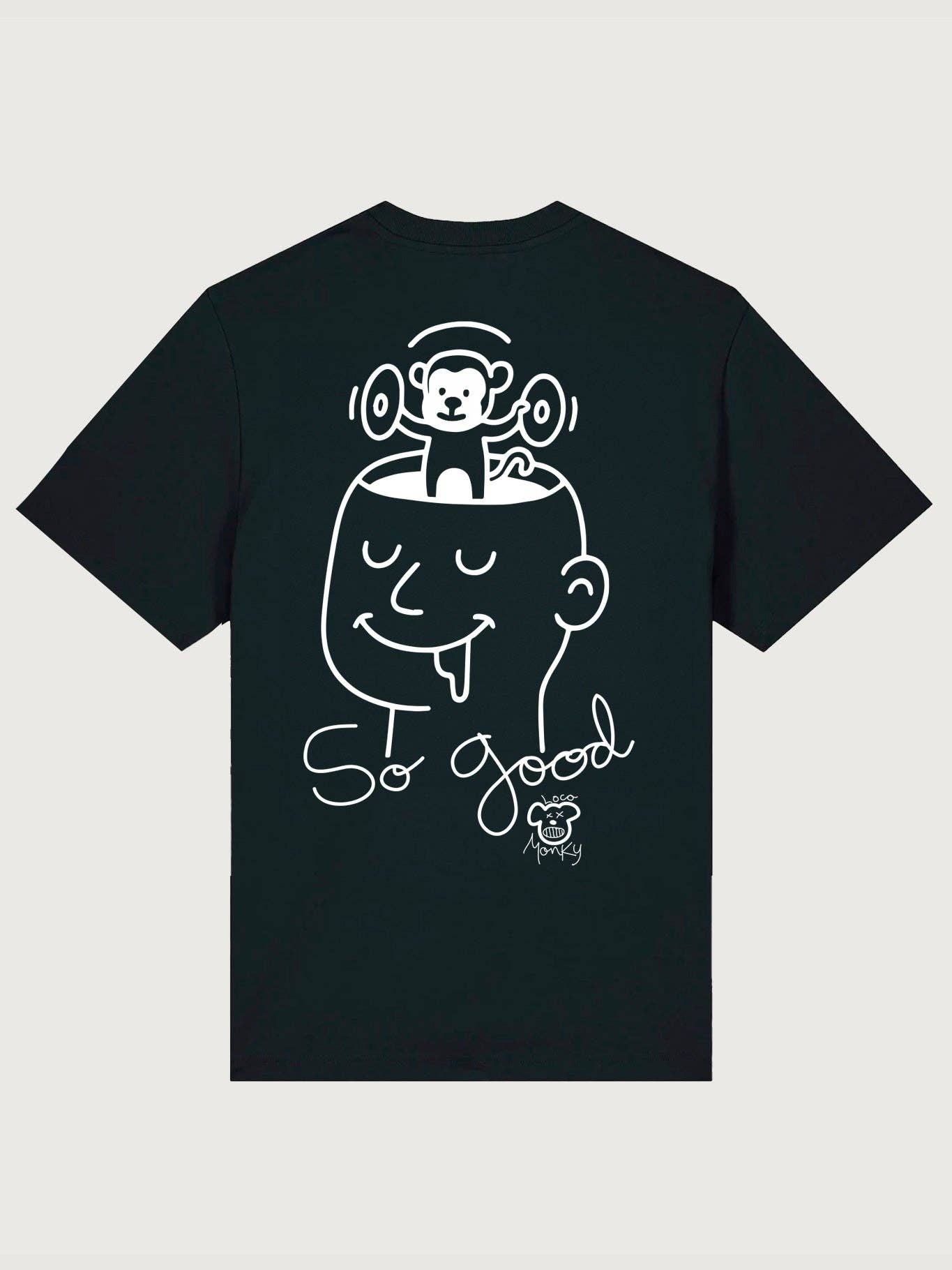T-shirt So Good nera Loco Monky
