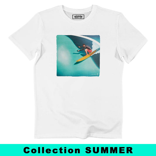 T-shirt Surf Artistica in Cotone Biologico