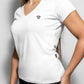 T-shirt bianca antimacchia con scollo a V DANTE