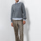 Pantaloni a sigaretta animalier