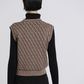 Gilet in maglia jacquard bicolor