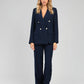Blazer doppiopetto blu navy Zakie