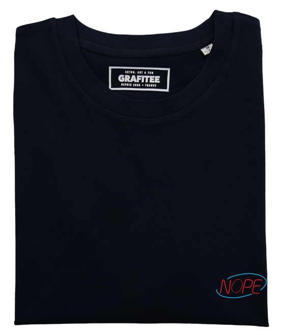 T-shirt ricamata Nope in cotone biologico