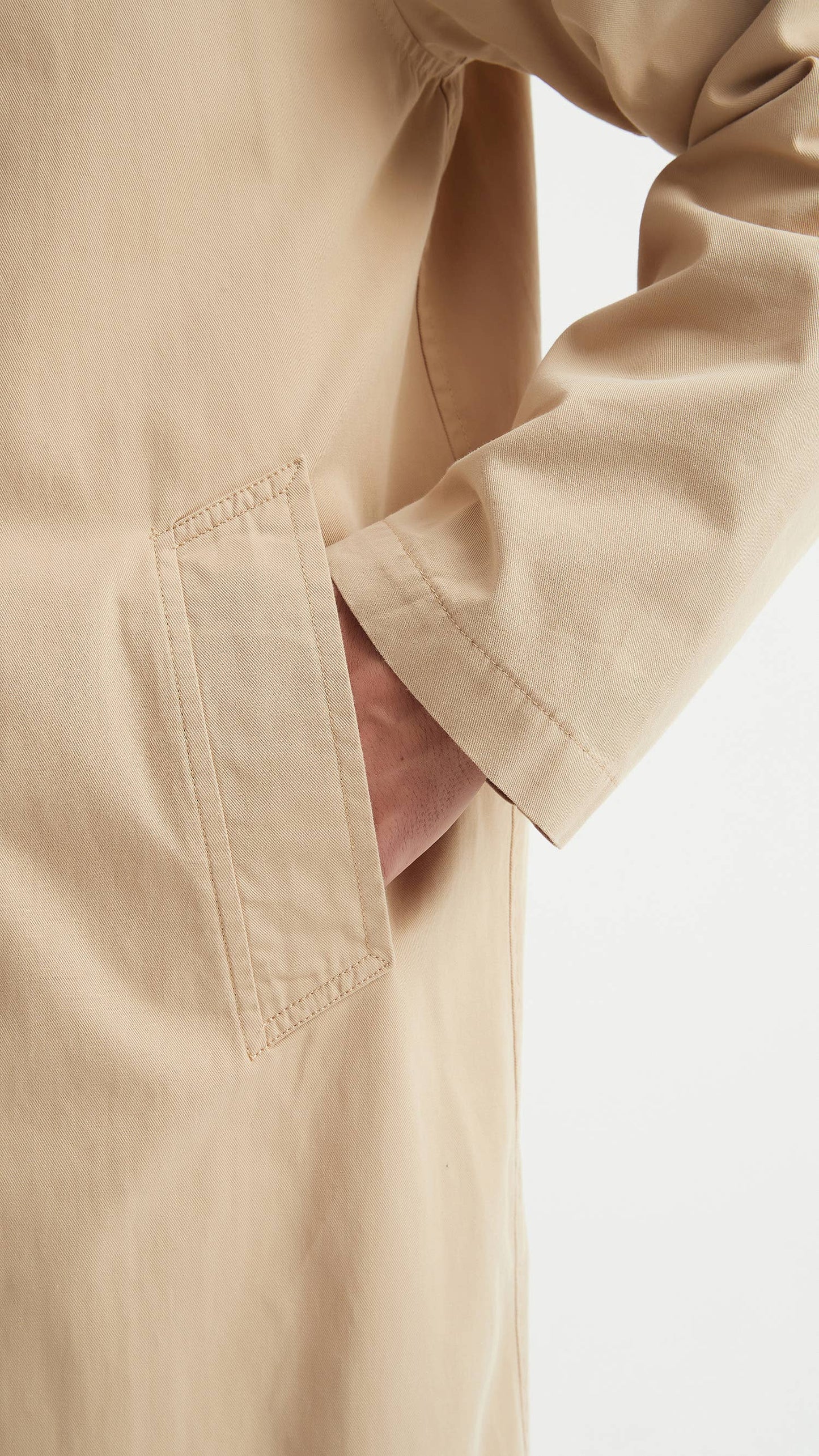 Trench coat elegante beige da uomo