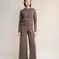 Maglione girocollo boxy in misto cashmere