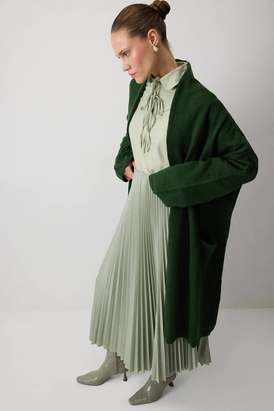 Cardigan oversize in maglia con tasche