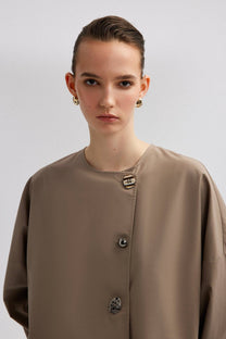 Camicia asimmetrica con bottoni