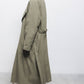 Cappotto lungo con cintura e colletto a rever