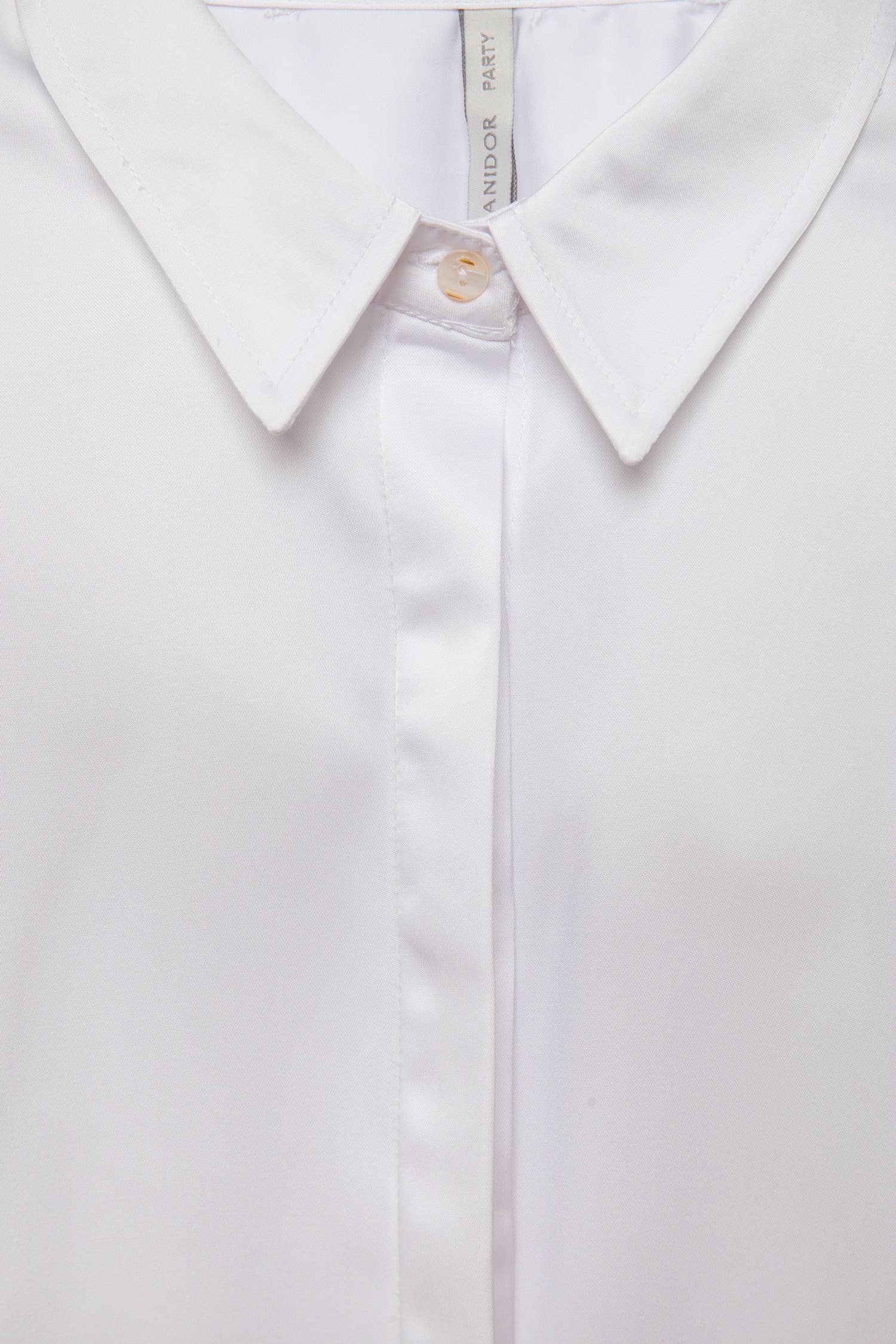 Camicia in raso tinta unita