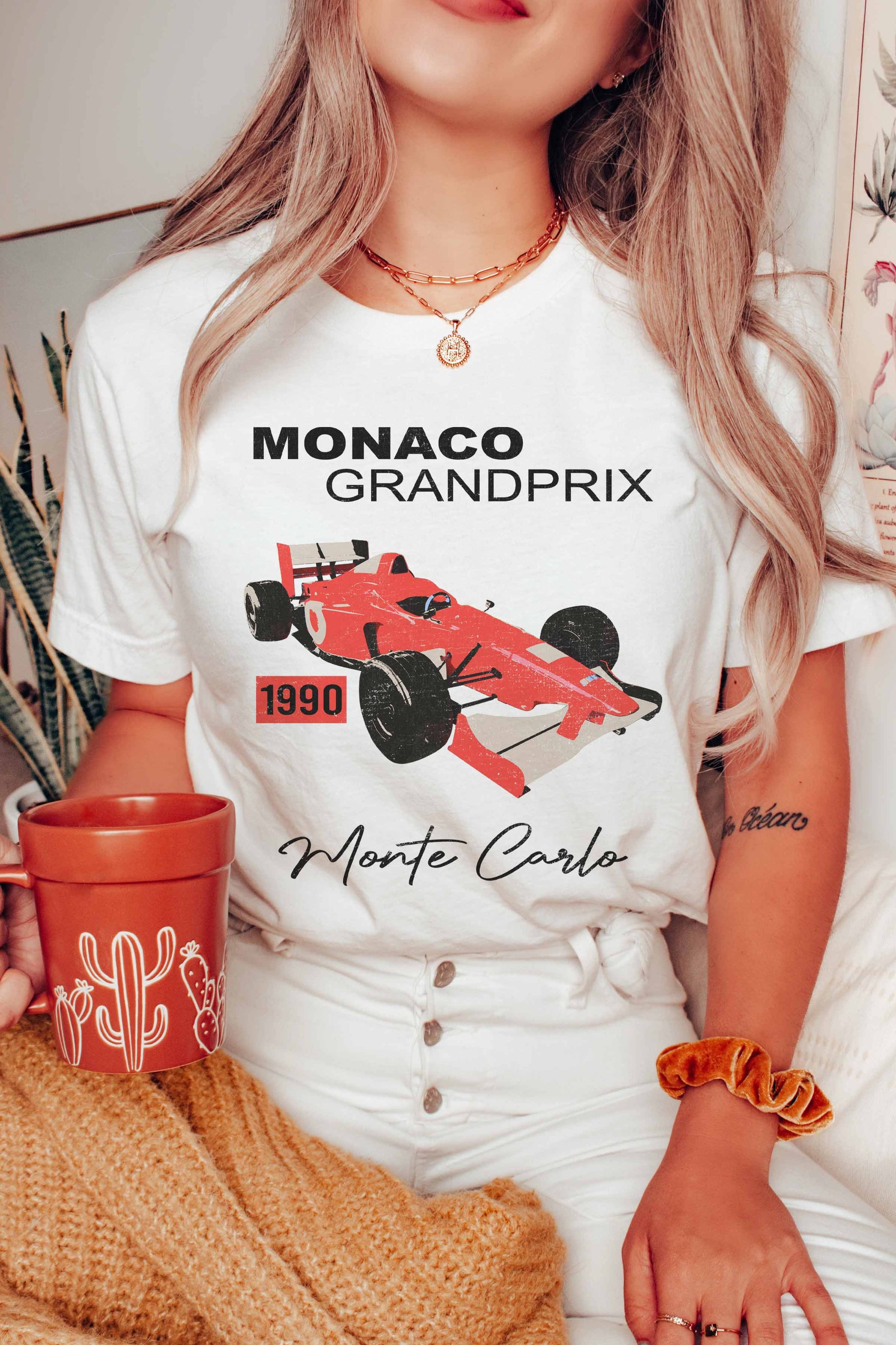 T-shirt grafica Monaco Grand Prix