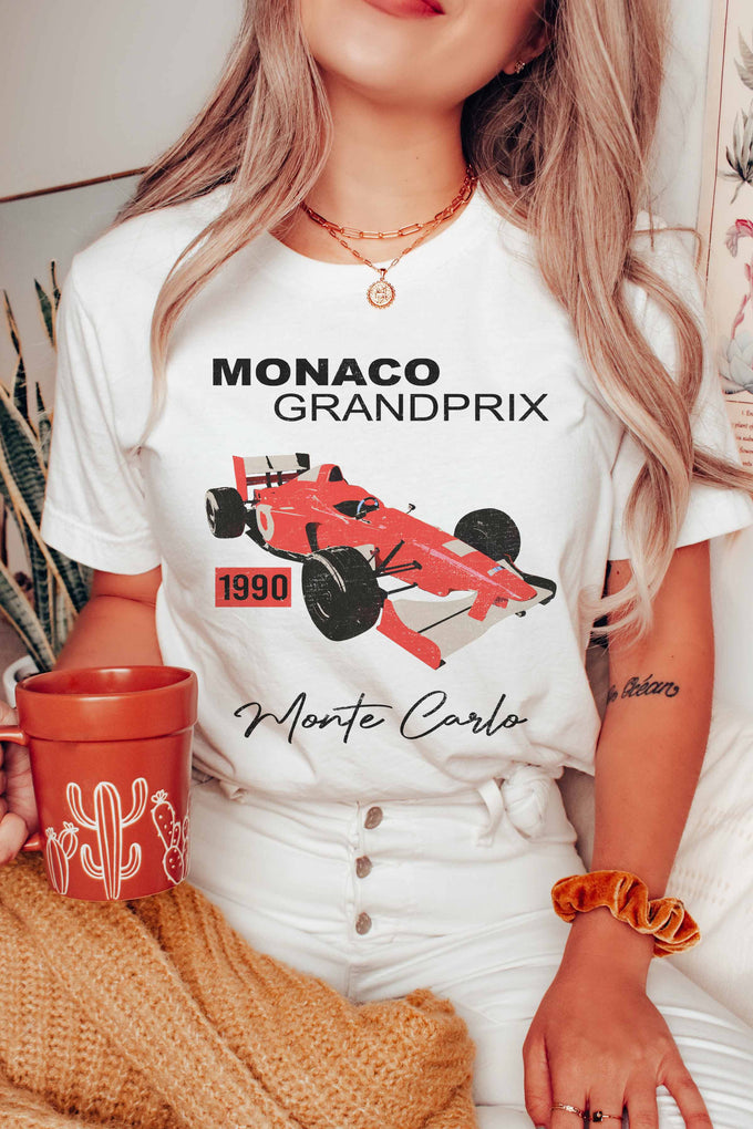 T-shirt grafica Monaco Grand Prix