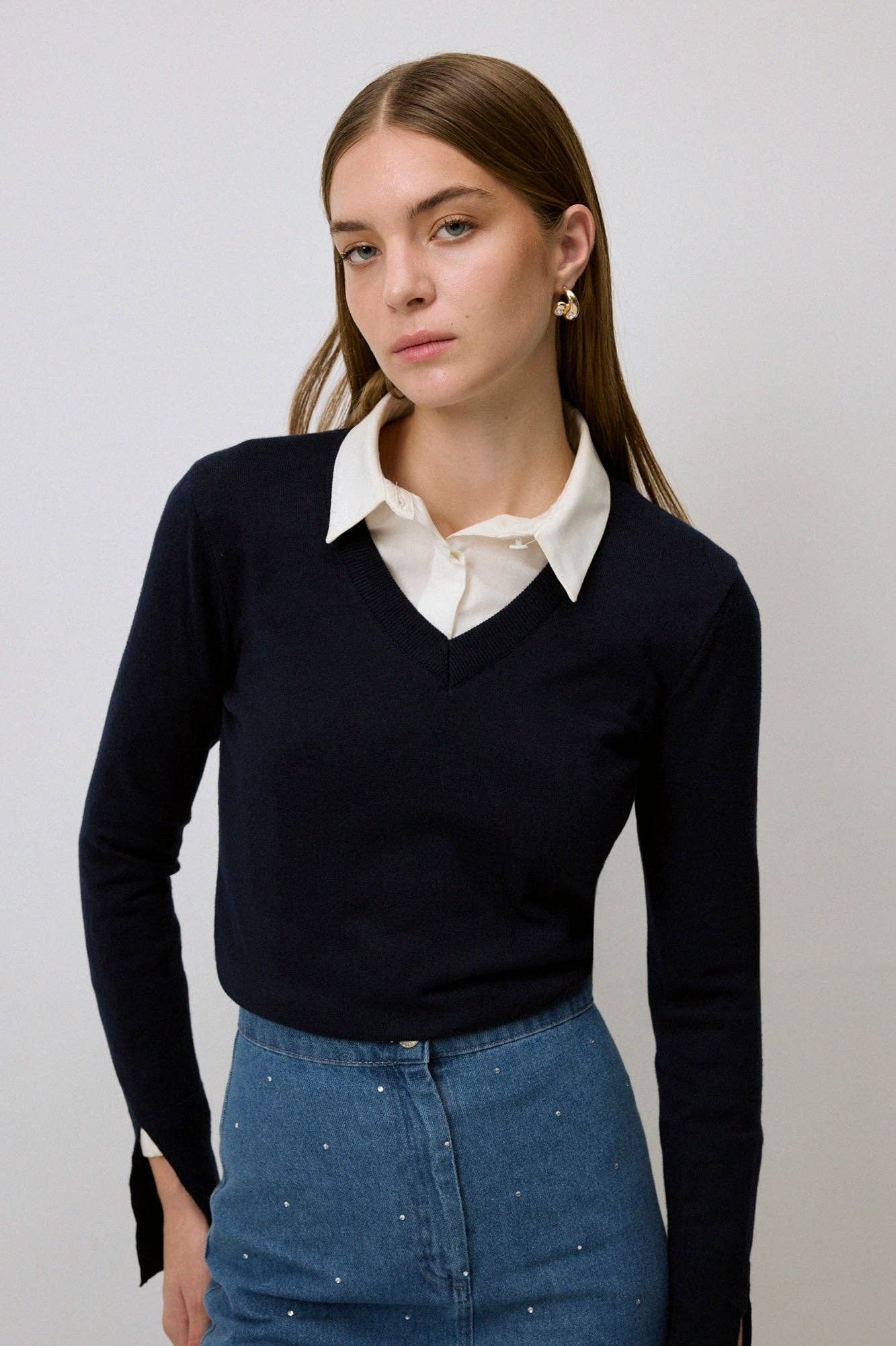Blusa basic in maglia morbida