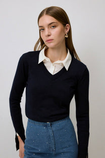 Blusa basic in maglia morbida
