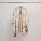 Gilet lungo in maglia jacquard con motivo paesaggio