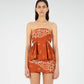 Top a fascia bandana terracotta