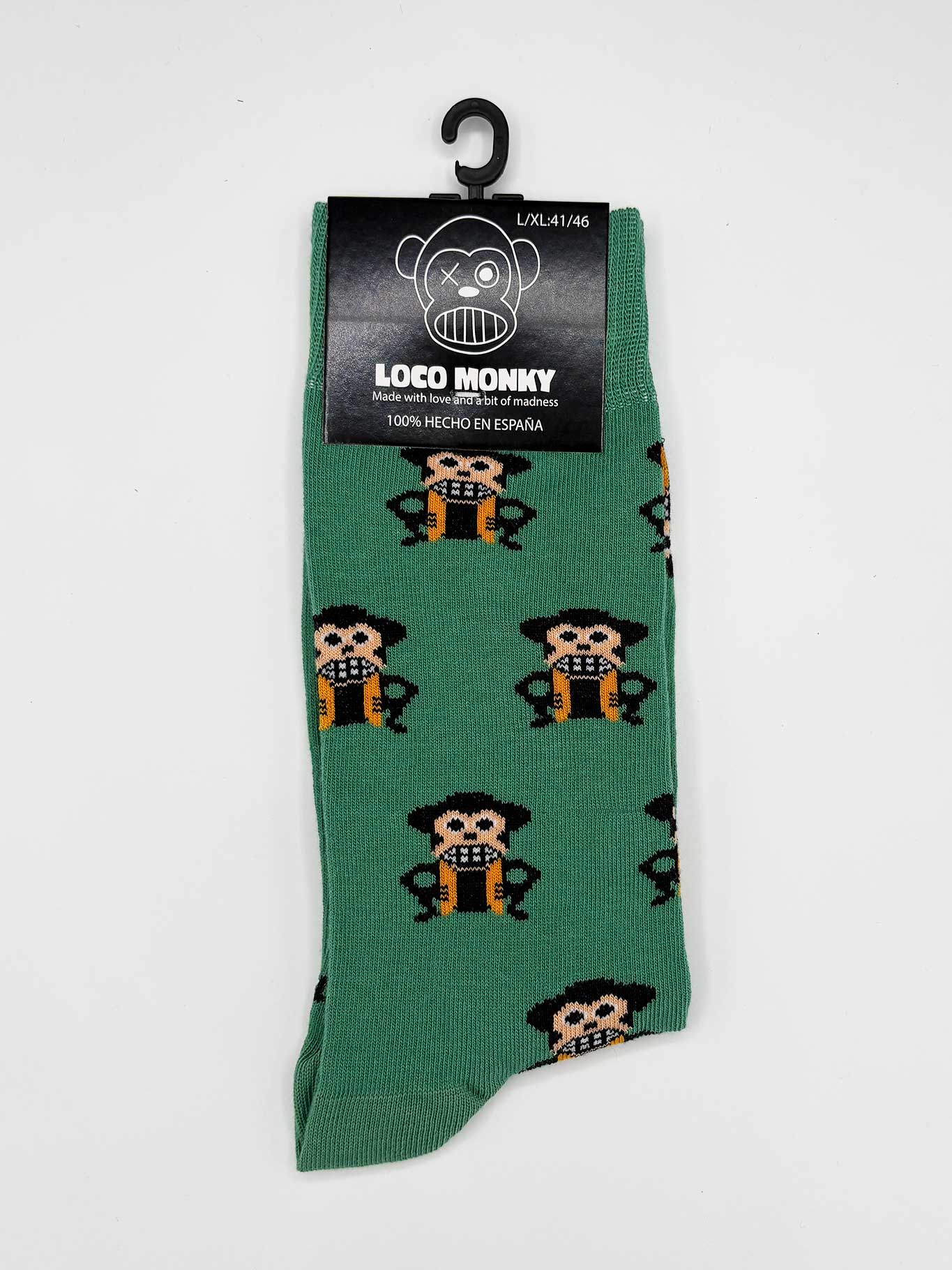 Calzini fantasia Scimmie Pazze verdi Loco Monky