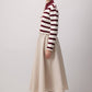 Cardigan a righe in maglia