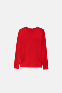 Maglione in maglia rasata girocollo