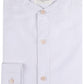 Camicia Oxford bianca con collo alla coreana