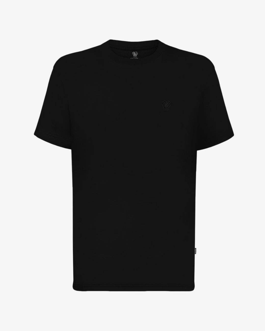 T-shirt antimacchia nera con logo