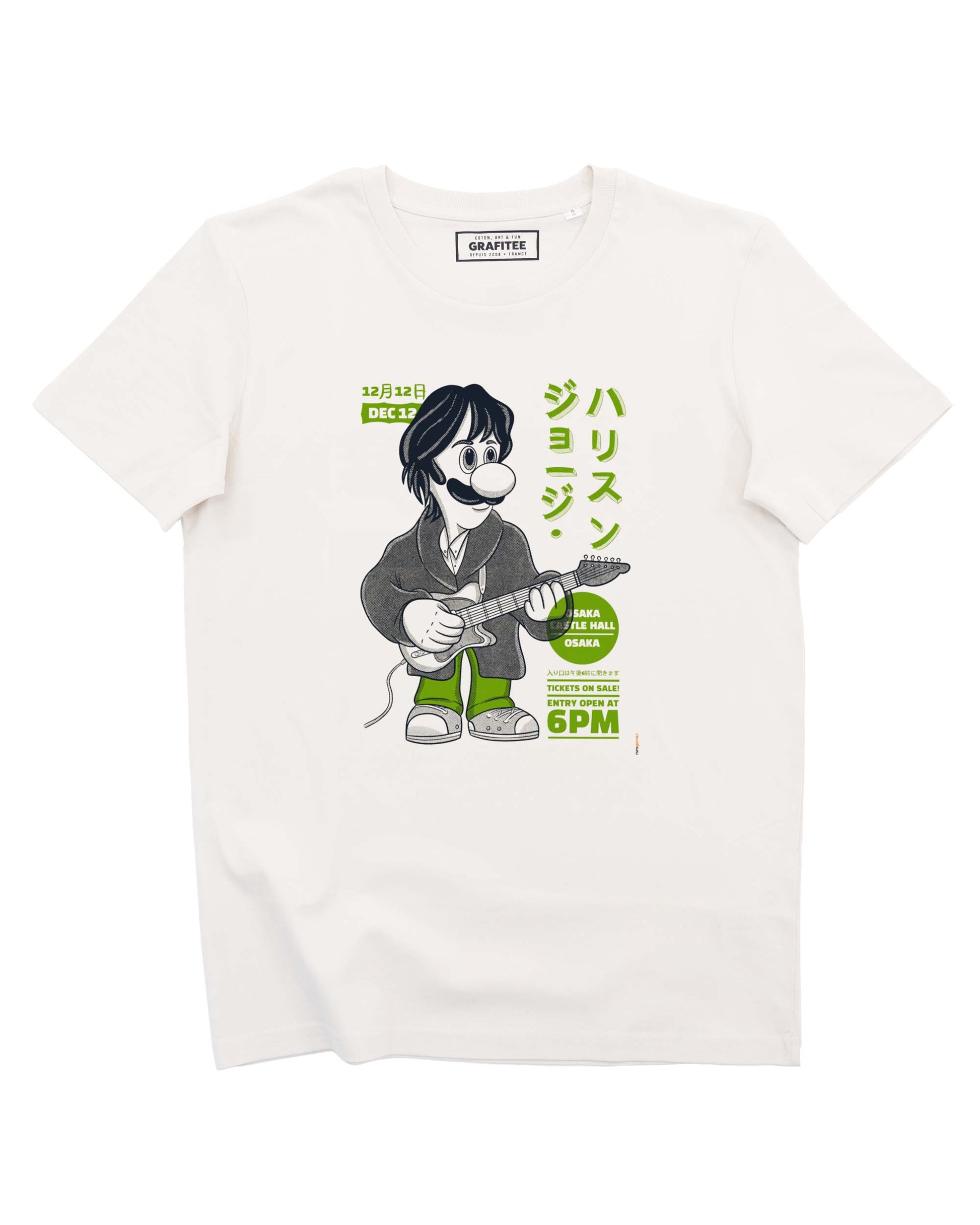 T-shirt Unisex Luigi Harrison Mashup Nintendo Beatles